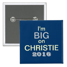 Soy GRANDE en el botón de Christie 2016 (el cuadra Pin