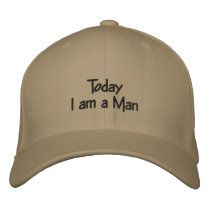 Soy hoy un hombre gorras bordados