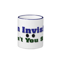 Soy invisible tazas de café