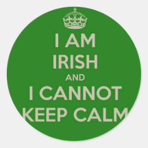 Soy irlandés y no puedo guardar Irlanda divertida  Etiqueta Redonda