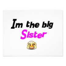 Soy la hermana grande anuncio personalizado
