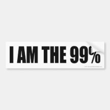SOY la pegatina para el parachoques del 99% Etiqueta De Parachoque