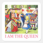 Soy la reina pegatinas cuadradases