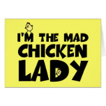Soy la señora enojada del pollo felicitación