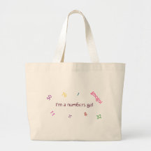 Soy los números galón bolsa de mano
