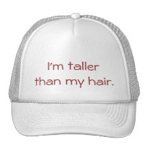 Soy más alto que mi pelo gorras de camionero