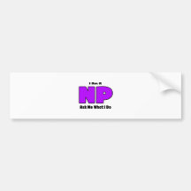 Soy NP. Pregúnteme lo que I Do.png Etiqueta De Parachoque