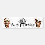 Soy pegatina del bumber del pirata - modificado pa etiqueta de parachoque