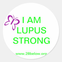 Soy pegatinas fuertes del lupus