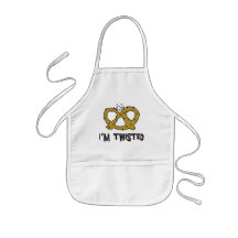Soy pretzel torcido delantales
