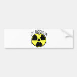 Soy radiactivo etiqueta de parachoque