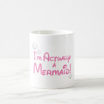 Soy realmente un diseño de la sirena tazas de café