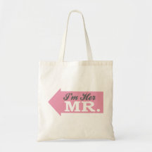 Soy su Sr. (la flecha rosada) Bolsa Lienzo