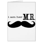 Soy su Sr. Mustache Grooms Gifts tarjetas