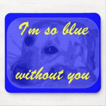 Soy tan azul alfombrillas de ratones