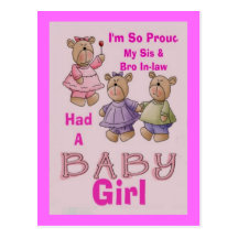 Soy tan orgulloso - chica de Babby Tarjetas Postales