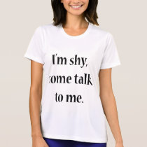 Soy tímido, vengo charla a mí camisetas
