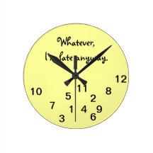 Soy último de todos modos reloj de pared