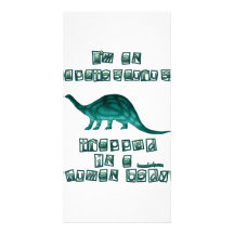 Soy un Apatosaurus Tarjeta Fotografica Personalizada