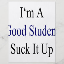 Soy un buen estudiante lo chupo para arriba tarjetas publicitarias