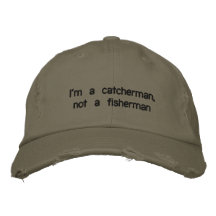 Soy un catcherman, no pescador gorros bordados