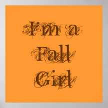 Soy un chica de la caída.  Otoño Poster