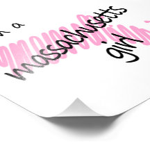 Soy un chica de Massachusetts Impresiones Fotograficas