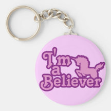 Soy un creyente en unicornios llavero personalizado