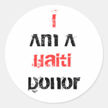 Soy un donante de Haití Pegatina