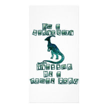 Soy un Hadrosaur Tarjeta Con Foto Personalizada