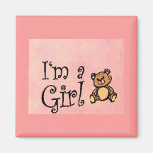 Soy un imán del chica/del oso de peluche