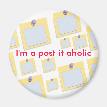 Soy un imán del refrigerador del trabajo de Aholic