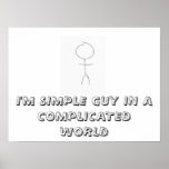 Soy un individuo simple en un poster complicado de