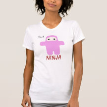 Soy un Ninja en para mujer rosado Camisetas