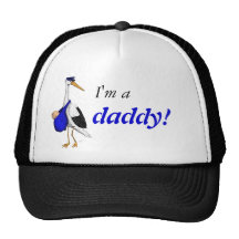 "Soy un papá!" gorra con la cigüeña de la entrega
