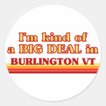 Soy un poco una GRAN COSA en Burlington Pegatina