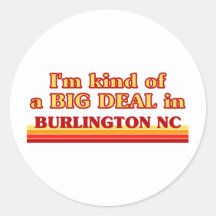 Soy un poco una GRAN COSA en Burlington Pegatina