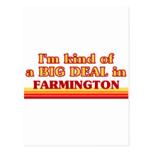 Soy un poco una GRAN COSA en Farmington Postales