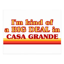 Soy un poco una GRAN COSA en las casas grandes Postal
