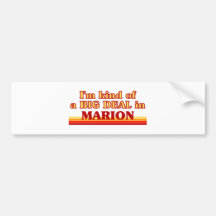 Soy un poco una GRAN COSA en Marion Pegatina De Parachoque