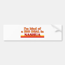 Soy un poco una GRAN COSA en Nashua Pegatina De Parachoque