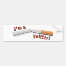 ¡Soy un quitter! Etiqueta De Parachoque