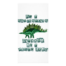 Soy un Stegosaurus Tarjetas Fotográficas Personalizadas