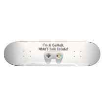 Soy un videojugador cuál es su excusa tabla de skate