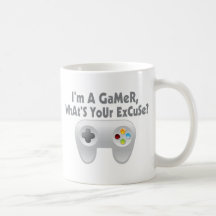 Soy un videojugador cuál es su excusa tazas de café