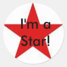 ¡Soy una estrella! Etiqueta Redonda