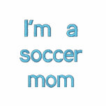 Soy una mamá del fútbol sudadera bordada con serigrafía