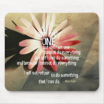 Soy uno - arte Mousepad de la flor Tapete De Ratones