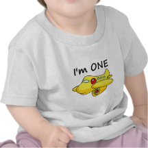 Soy uno, avión amarillo camiseta