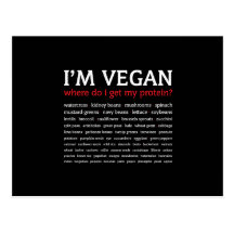 Soy vegano: ¿De dónde consigo mi proteína? Postal